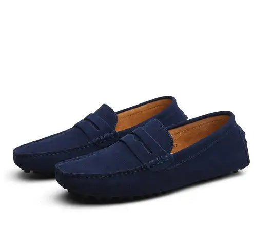 Leather Loafers Casual Slip-On Driving Shoes